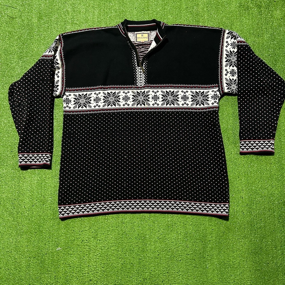 Dale of Norway Men's XXL Wool Ski Sweater Dale Classic *Flaws*